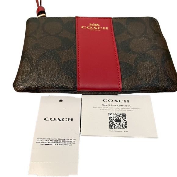 NWT Coach Leather Portfolio Wristlet - Picture 6 of 14